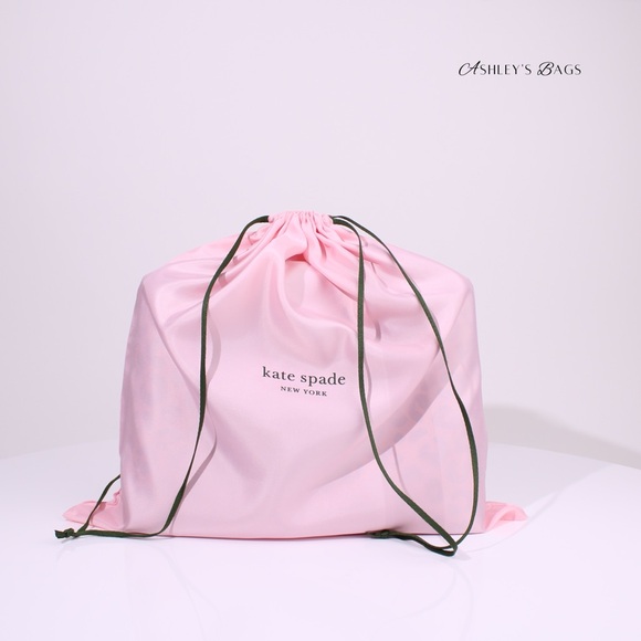 Kate Spade New Logo Pink Large Drawstring Dust Bag - Picture 2 of 3